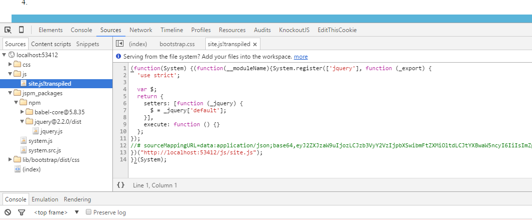 jspmjqueryandbootstrapdependency.PNG